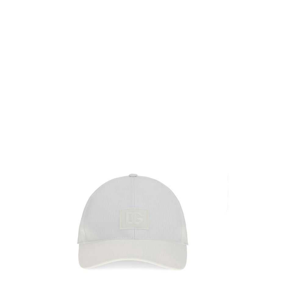 Gorra de algodón blanca Dolce & Gabbana (gorra de béisbol)