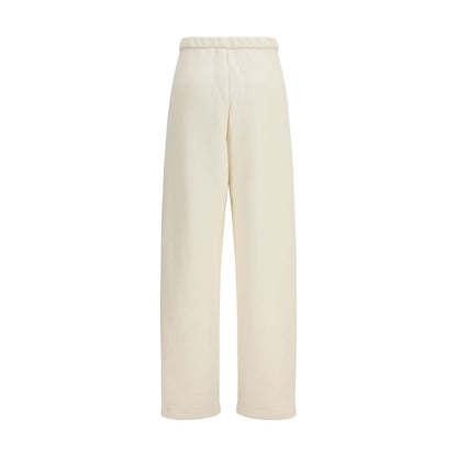 Max Mara Pure Beige Cotton Casual Pants