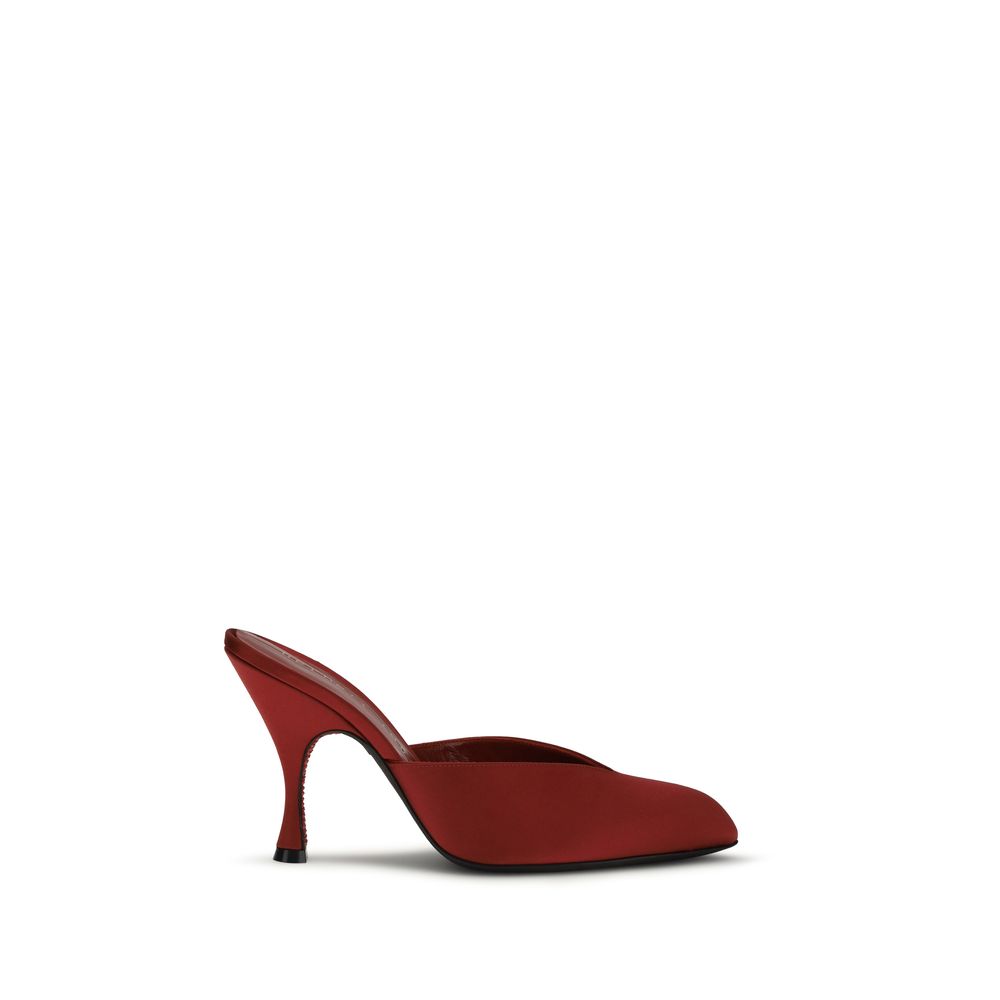 Herbert Levine Multicolor Silk Mules
