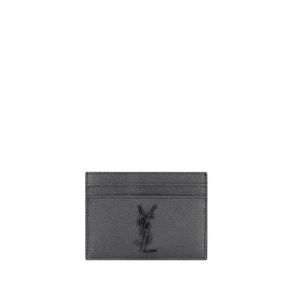 Cartera Saint Laurent de Piel de Becerro Gris Bos Taurus