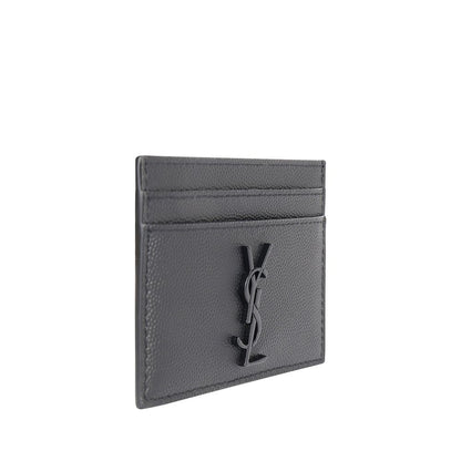 Cartera Saint Laurent de Piel de Becerro Gris Bos Taurus