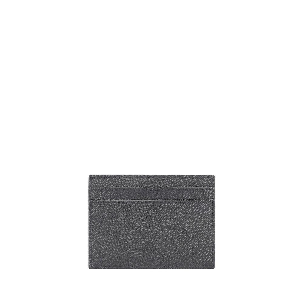 Cartera Saint Laurent de Piel de Becerro Gris Bos Taurus