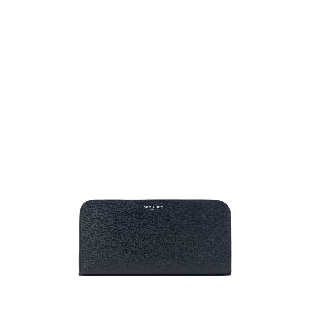 Cartera Saint Laurent de Piel de Becerro Negra Bos Taurus