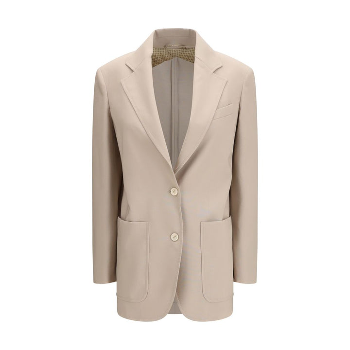Max Mara Beige Wool Blazer