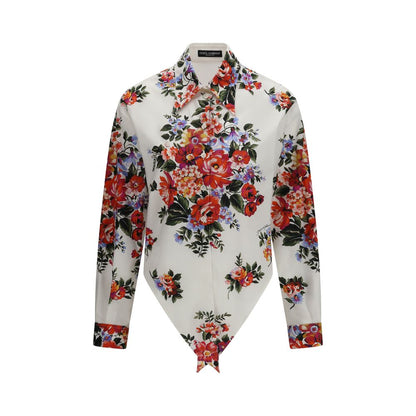 Camisa de algodón con estampado multicolor Dolce & Gabbana