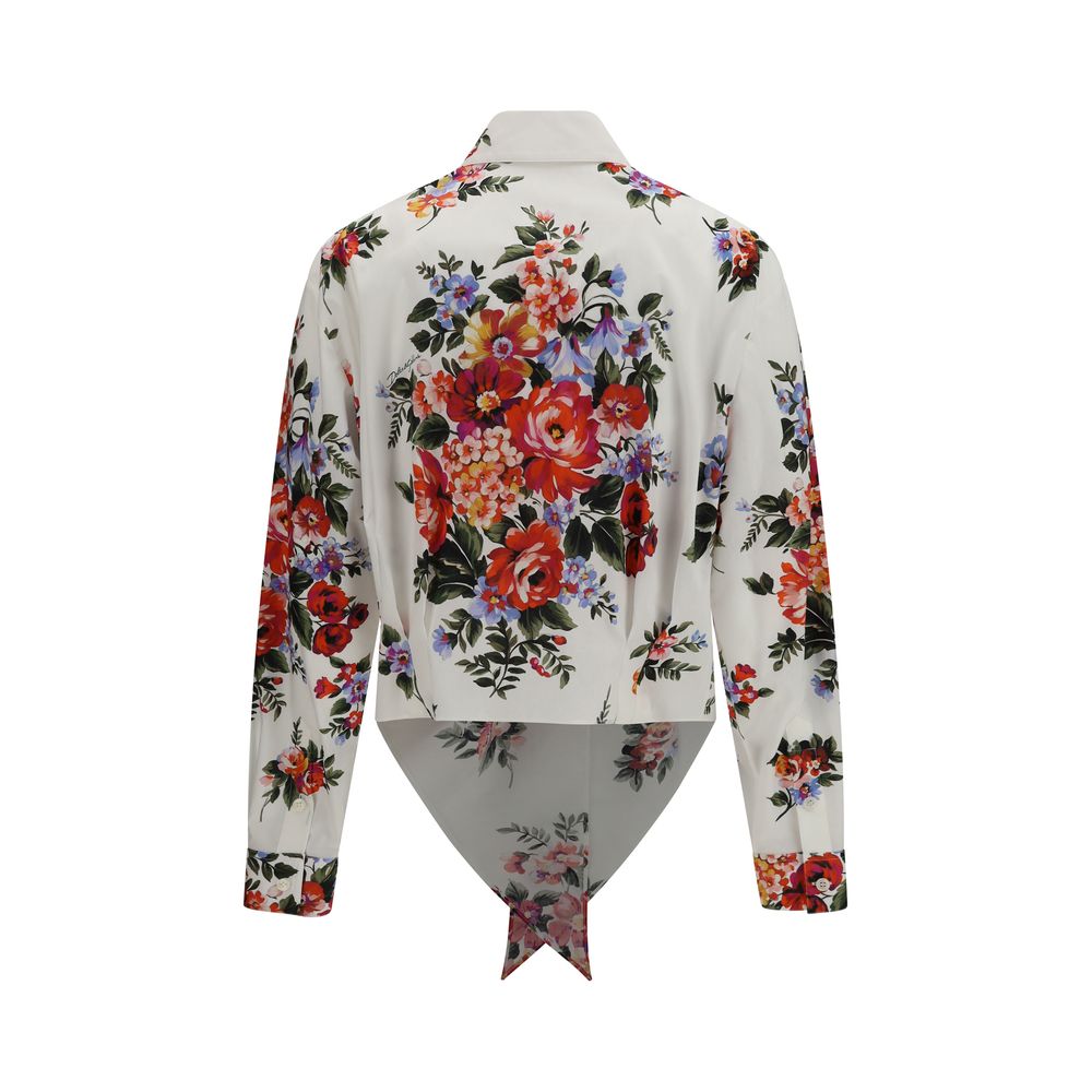 Camisa de algodón con estampado multicolor Dolce & Gabbana