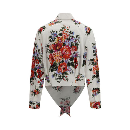 Camisa de algodón con estampado multicolor Dolce & Gabbana