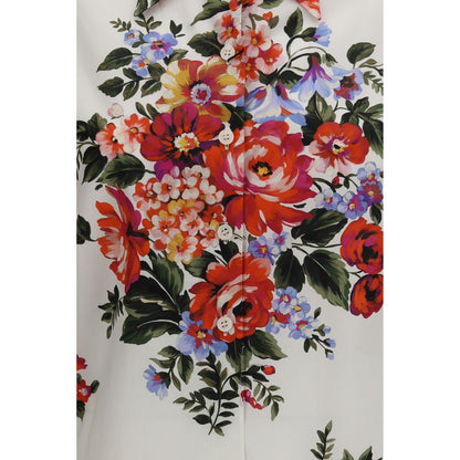 Camisa de algodón con estampado multicolor Dolce & Gabbana