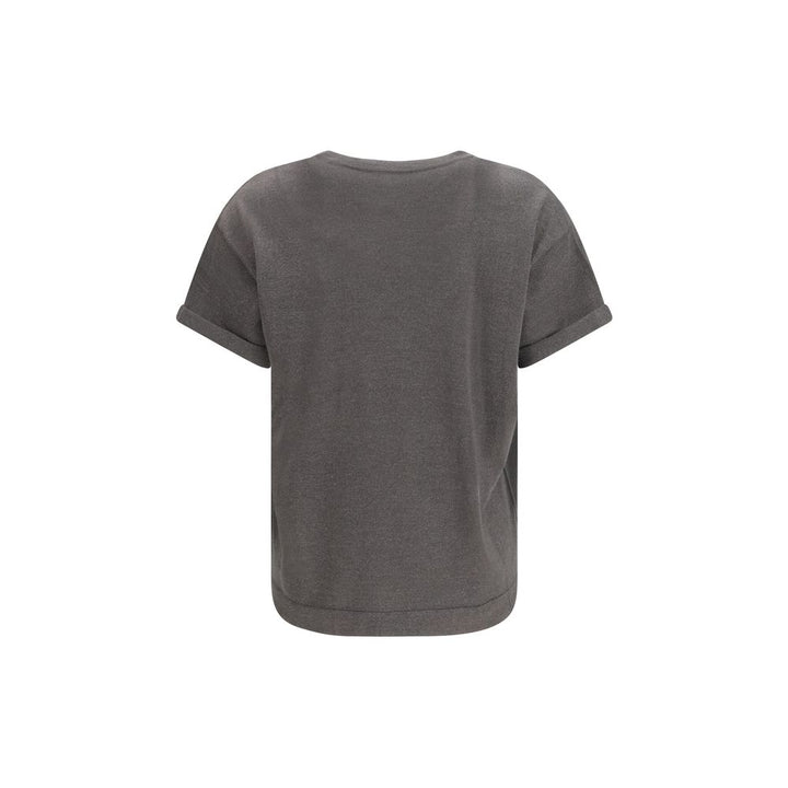 T-shirt Brunello Cucinelli en nylon gris