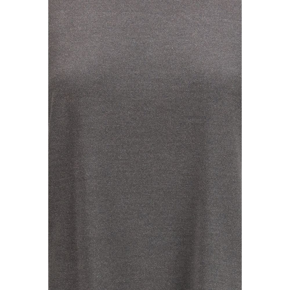 Camiseta de nailon gris Brunello Cucinelli