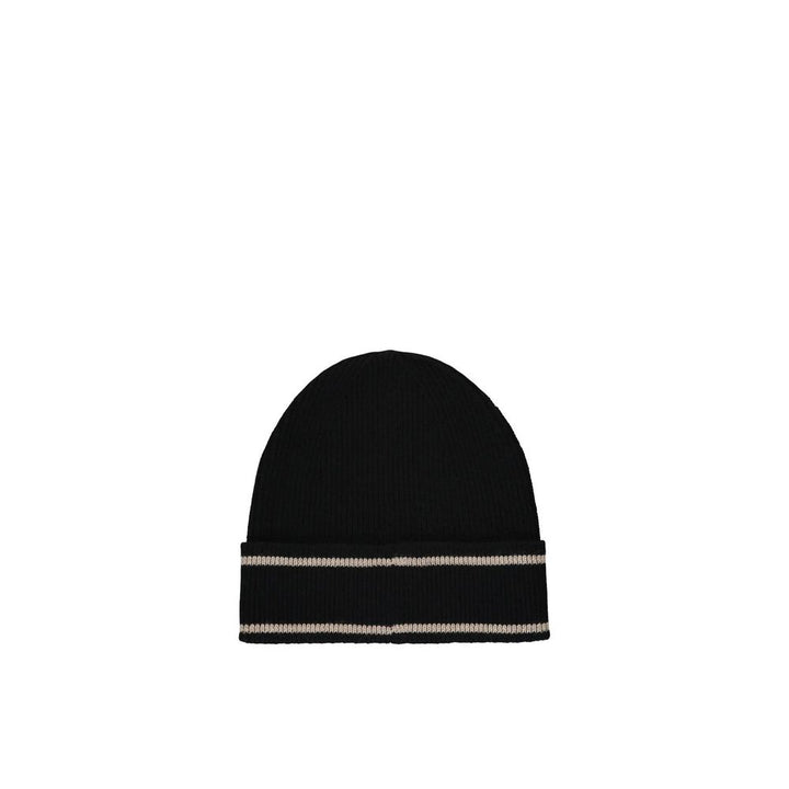 Bonnet Balmain en laine mérinos noire
