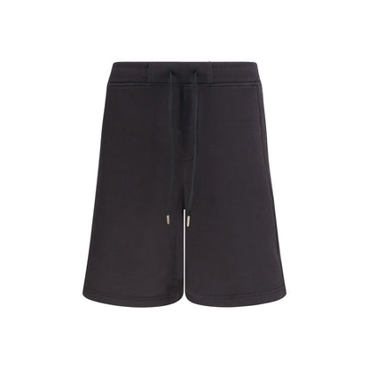 Versace Jeans Black Cotton Bermuda Shorts