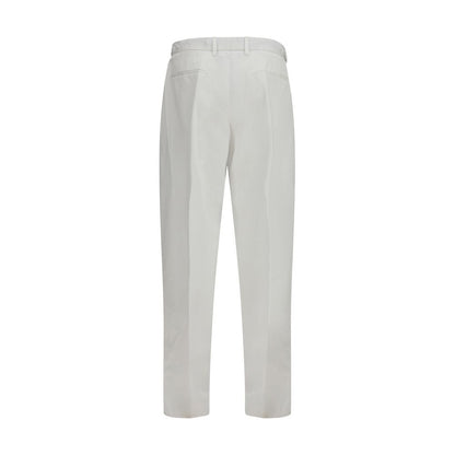 Pantalon décontracté en coton blanc Dolce & Gabbana