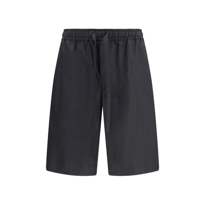 Dolce & Gabbana Black Cotton Bermuda Shorts