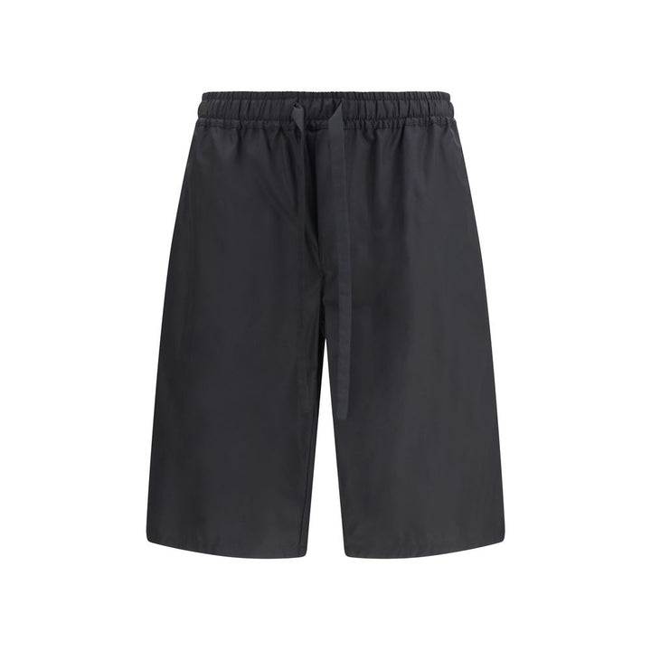 Dolce & Gabbana Black Cotton Bermuda Shorts