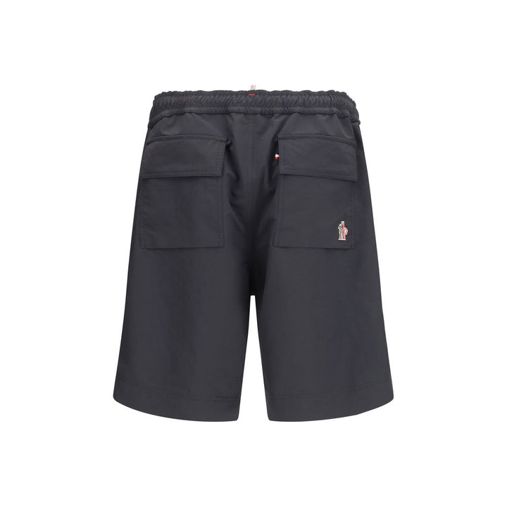 Moncler Grenoble Black Polyester Bermuda Shorts