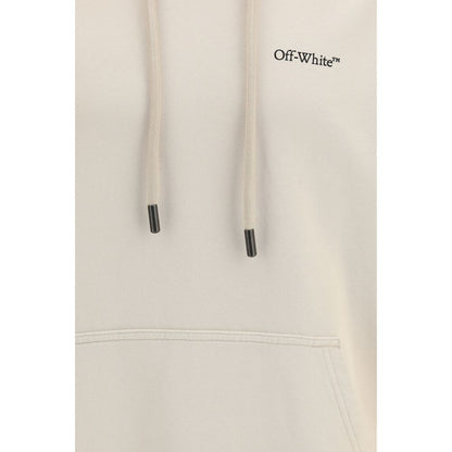 Sweat-shirt Off-White en coton beige
