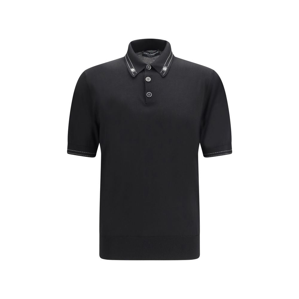 Polo Dolce & Gabbana de seda negra