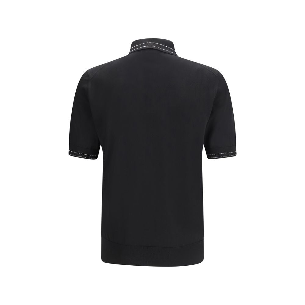 Polo Dolce & Gabbana de seda negra