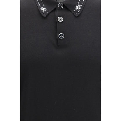Polo Dolce & Gabbana de seda negra
