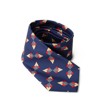 Corbata de seda azul Giorgio Armani