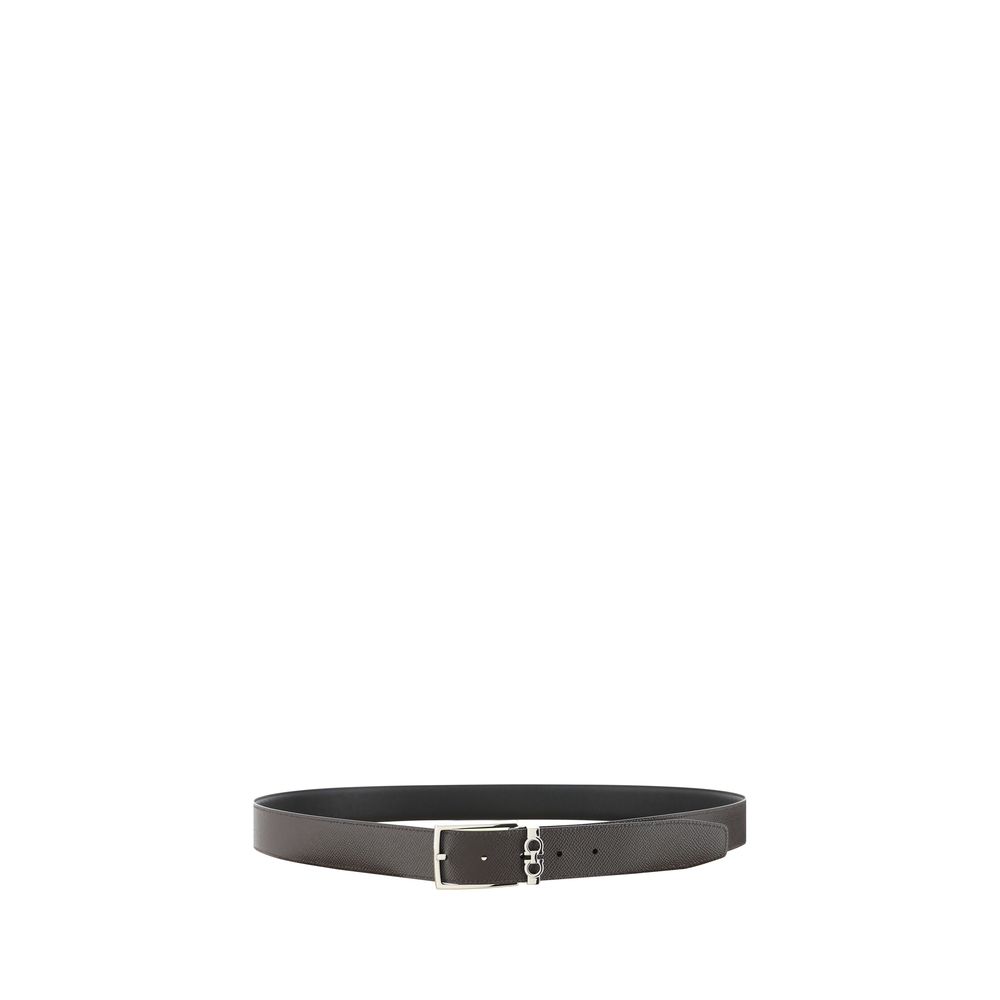 Cinturón Ferragamo de piel de becerro negra Bos Taurus