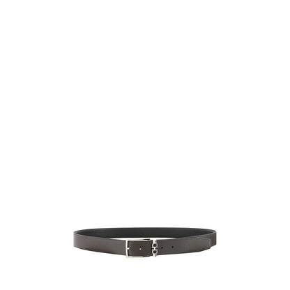 Cinturón Ferragamo de piel de becerro negra Bos Taurus