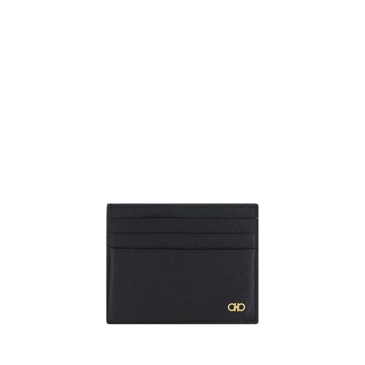Cartera Ferragamo de piel de becerro negra Bos Taurus
