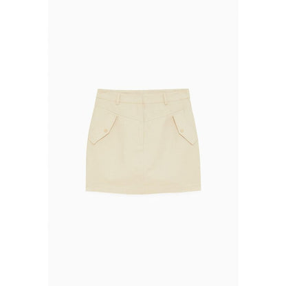 Patrizia Pepe Beige Cotton Mini Skirt