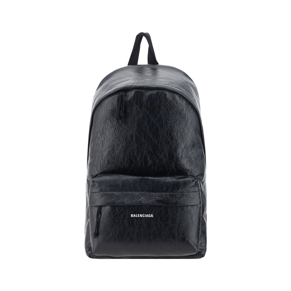 Mochila Balenciaga Bos Taurus de Piel de Becerro Negra