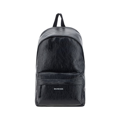 Mochila Balenciaga Bos Taurus de Piel de Becerro Negra