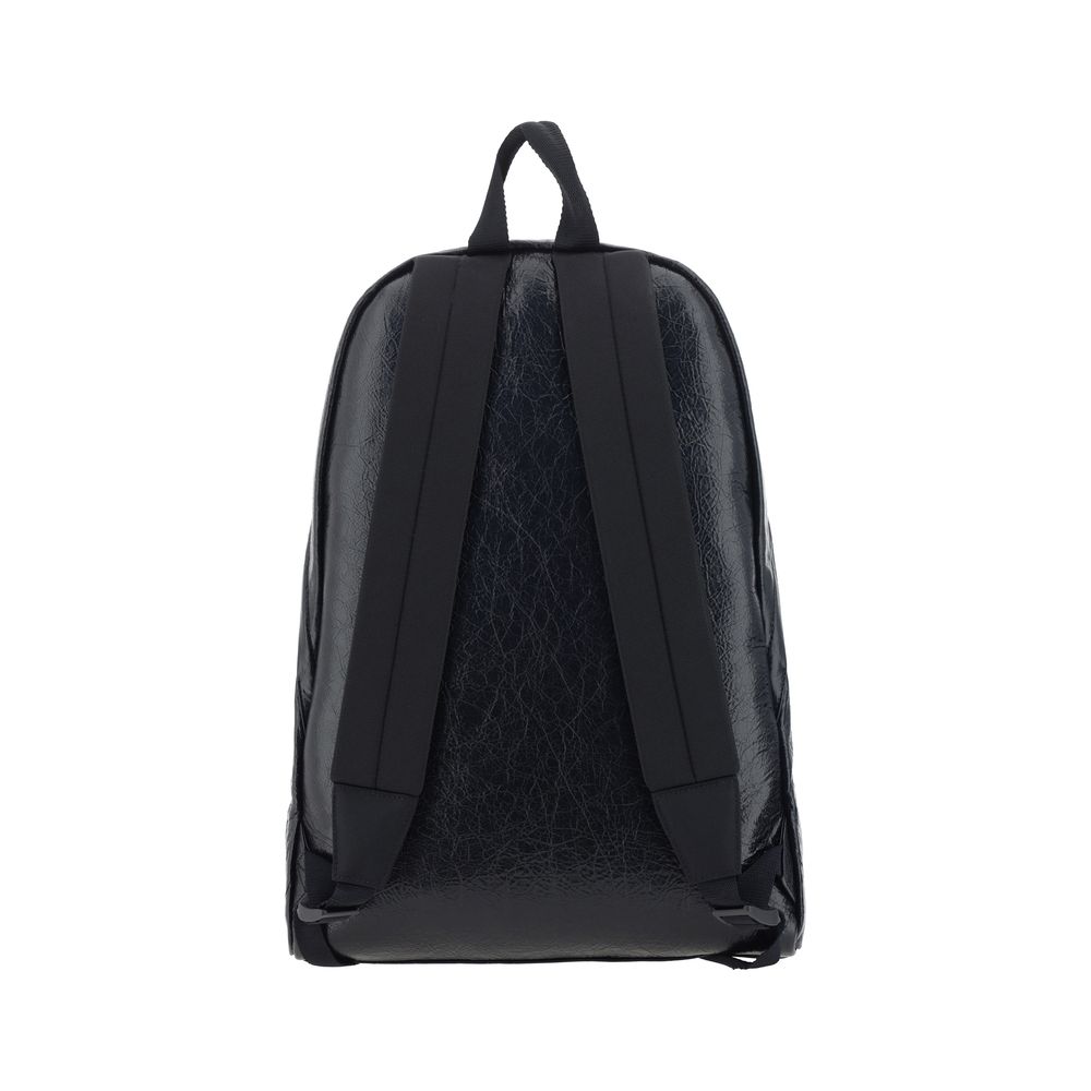 Mochila Balenciaga Bos Taurus de Piel de Becerro Negra