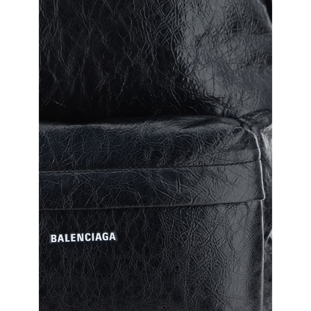 Mochila Balenciaga Bos Taurus de Piel de Becerro Negra