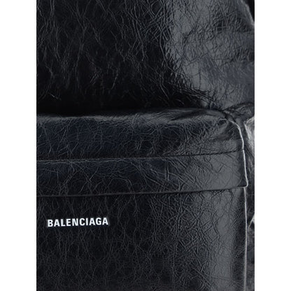 Mochila Balenciaga Bos Taurus de Piel de Becerro Negra