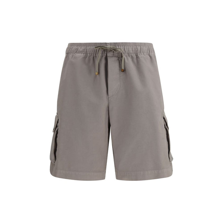 Brunello Cucinelli Beige Cotton Bermuda Shorts
