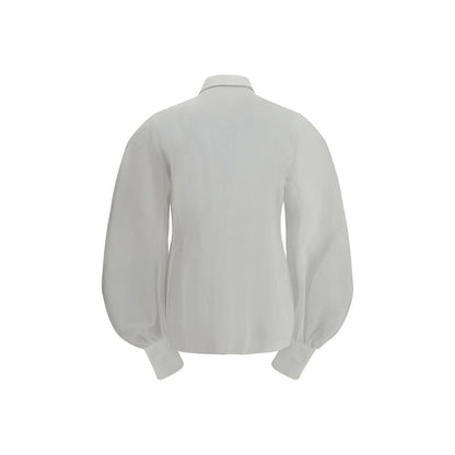 Brunello Cucinelli White Cotton Blouse