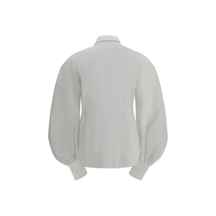 Brunello Cucinelli White Cotton Blouse