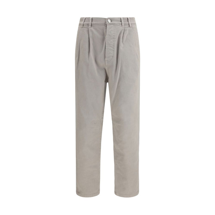 Pantalon décontracté Brunello Cucinelli en coton marron