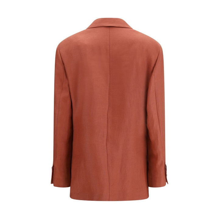 Blazer en lin multicolore Brunello Cucinelli