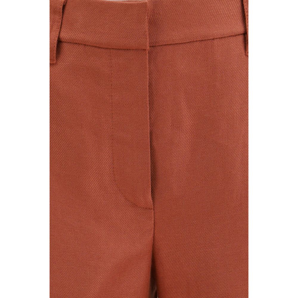 Pantalones casuales de lino multicolor Brunello Cucinelli