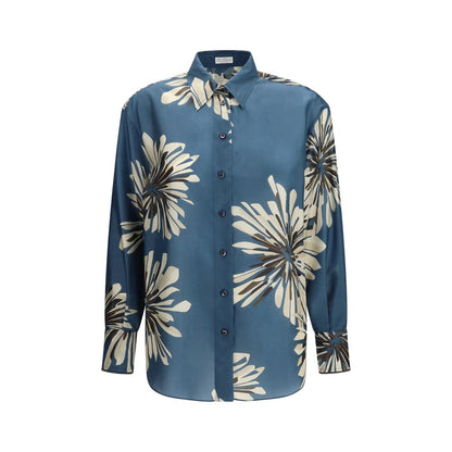 Brunello Cucinelli Multicolor Silk Shirt