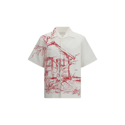 Camisa Blanca de Algodón Prada
