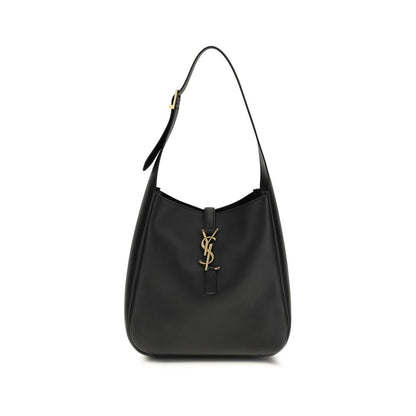 Bolso de hombro Saint Laurent de piel de becerro negra Bos Taurus