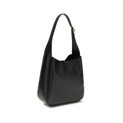 Bolso de hombro Saint Laurent de piel de becerro negra Bos Taurus