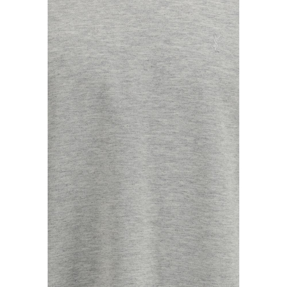 Camiseta Saint Laurent de algodón gris