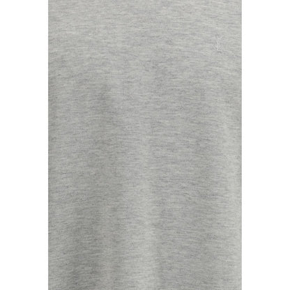 Camiseta Saint Laurent de algodón gris