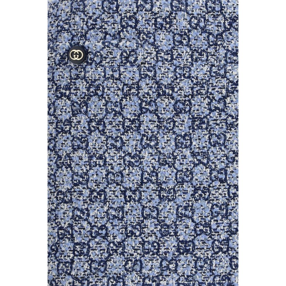 Minifalda azul de algodón Gucci