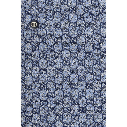 Minifalda azul de algodón Gucci