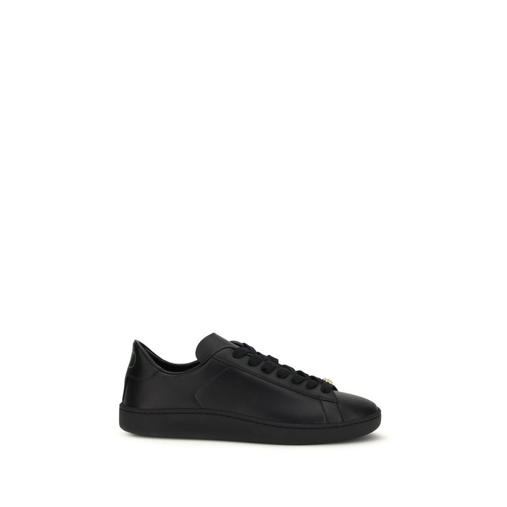 Valentino Garavani Black Calf Leather Bos Taurus Sneakers