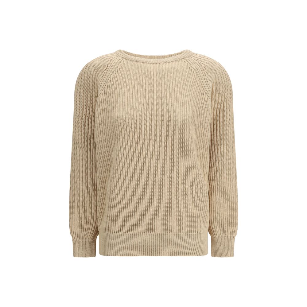 Sudadera de algodón beige Saint Laurent